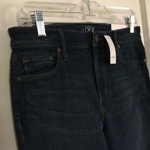 NWT LOFT High Rise Skinny Ankle Jeans, Size 4